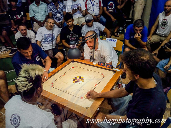 XXI Carrom Euro Cup 2017  Singles Finals Karnal Abdin (UK)  v/s Pierre Dubois (France)