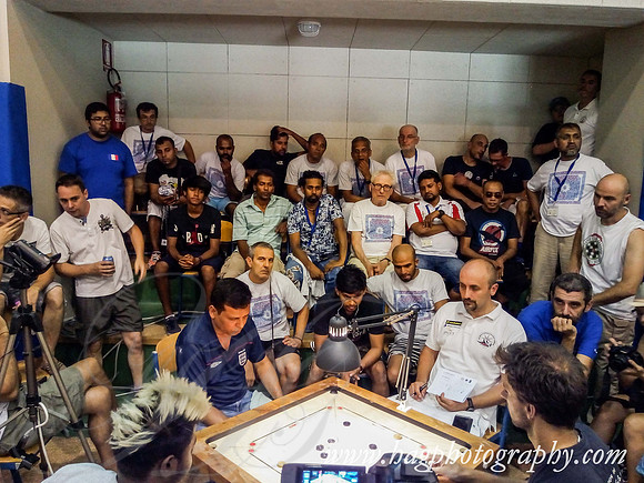 XXI Carrom Euro Cup 2017  Singles Finals Karnal Abdin (UK)  v/s Pierre Dubois (France)