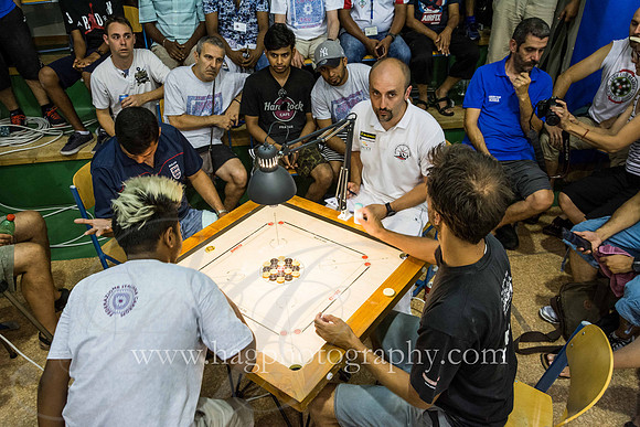 XXI Carrom Euro Cup 2017  Singles Finals Karnal Abdin (UK)  v/s Pierre Dubois (France)