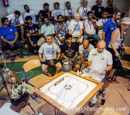XXI Carrom Euro Cup 2017  Singles Finals Karnal Abdin (UK)  v/s Pierre Dubois (France)